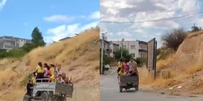 Siirt’te öğrencilerin tehlikeli okul yolculuğu