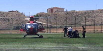 Kalp krizi geçiren 58 yaşındaki hasta hava ambulansıyla Malatya’ya sevk edildi
