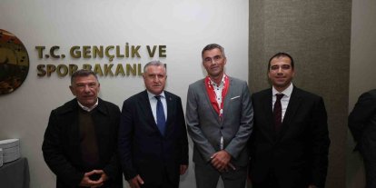 Bakan Bak, Avrupa Okul Sporları Federasyonu heyetini kabul etti