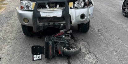 Karapınar’da pikap ile motosiklet çarpıştı: 1 yaralı