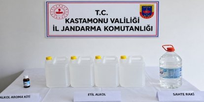 Jandarma sahte içki operasyonu