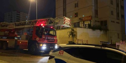 Kayseri’de 10 katlı binada yangın paniği