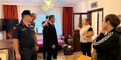 Esmahanım köyünde yağış sonrası inceleme