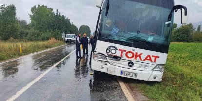 Tokat’ta otobüs kazası: 1’i ağır 2 yaralı