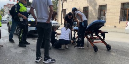 Burdur’da motosiklet devrildi: 1 yaralı