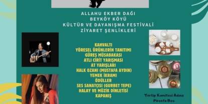 Selim Beyköy Kültür ve Dayanışma Festivali yarın yapılıyor