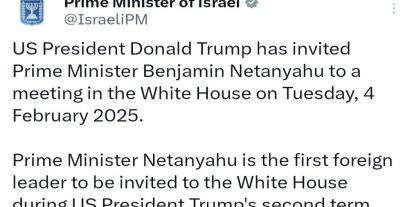 ABD Başkanı Trump, İsrail Başbakanı Netanyahu’yu Beyaz Saray’a davet etti