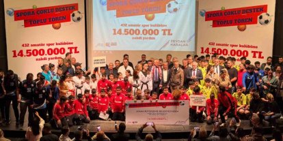 Adana’da 432 amatör spor kulübüne 14 milyon 500 bin lira destek