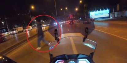 100 kilometre hızla giderken, kaza böyle teğet geçti