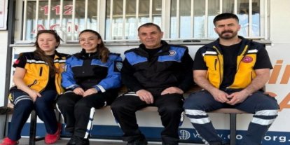 Polis ekipleri sağlık kuruluşlarını ziyaret etti