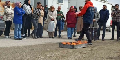 Tuşba Sağlık Müdürlüğü çalışanlarına afet eğitimi