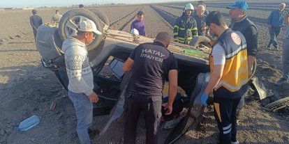 Otomobil takla attı: 3 yaralı