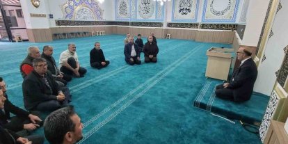 Müftü İmamoğlu ibadete yeni açılan camide vaaz verdi