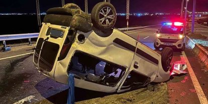 Ağrı’da Trafik Kazası: Kamyonet devrildi, 2 yaralı
