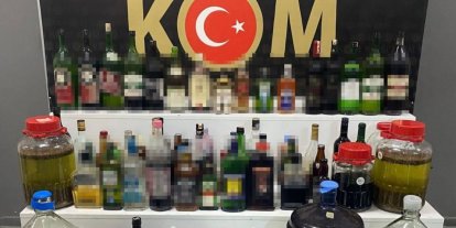 Isparta’da 125 litre sahte içki ele geçirildi