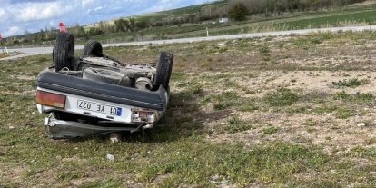 Konya’da otomobil devrildi: 3 yaralı