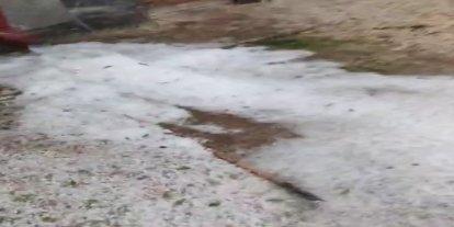 Seyitgazi 20 dakikada beyaza büründü