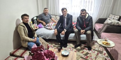 Kütahya Belediye Başkanı Eyüp Kahveci’den personeline geçmiş olsun ziyareti
