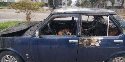 Bursa’da seyir halindeki otomobil alev aldı