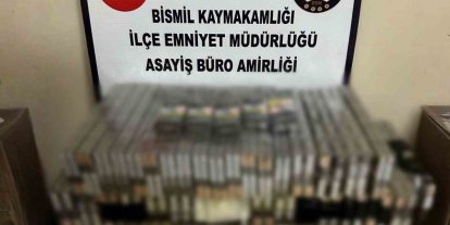 Diyarbakır’da 360 paket bandrolsuz tütün mamülleri ve 400 adet tabanca fişeği ele geçirildi