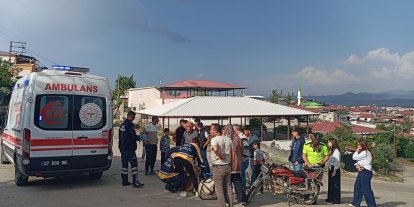 Gaziantep’te motoru deviren yaşlı adam yaralandı