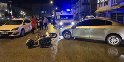 Ankara’da motosikletle otomobil çarpıştı: 1 yaralı