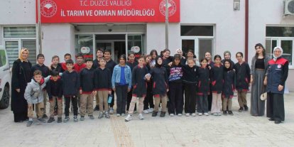 Öğrencilere tarımın ve doğal kaynaklarının önemi anlatıldı
