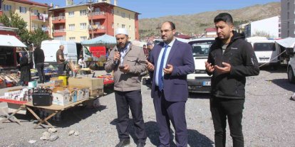 Sivas’ta semt pazarında her hafta alış-veriş dualarla başlıyor