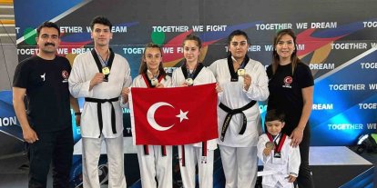 Muğlalı Tekvandocuların Yunanistan’da madalya gururu