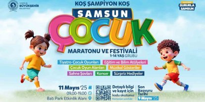 Samsun’da Çocuk Maratonu ve Aydilge konseri