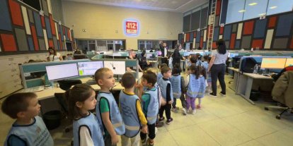 Es Çocuk Evi’nin minikleri 112’yi keşfetti