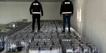 Cumhuriyet tarihinin en büyük alkol kaçakçılığı operasyonunun görüntüleri ortaya çıktı