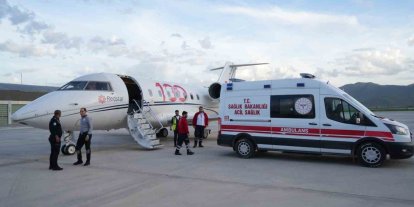 Muş’ta uçak ambulans 7 aylık bebek için havalandı