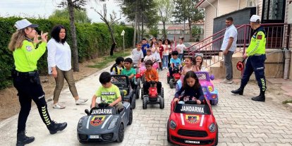 Kulu’da anaokulu öğrencilerine trafik güvenliği eğitimi