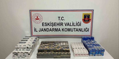 Motosiklet üzerinde bin 100 kaçak sigara ele geçirildi