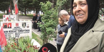 Şehitlikte buruk Anneler Günü