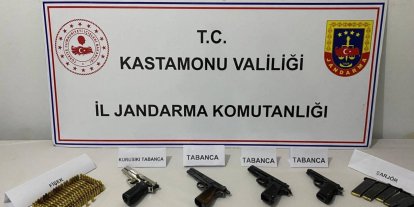 Kastamonu’da kaçak silah operasyonu: 1 gözaltı
