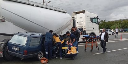Malatya’da silobas ile otomobil çarpıştı: 1 yaralı