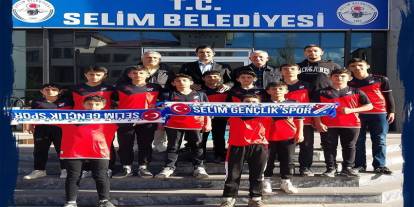 Selim'de Şampiyon takımdan Başkan Koç'a ziyaret!