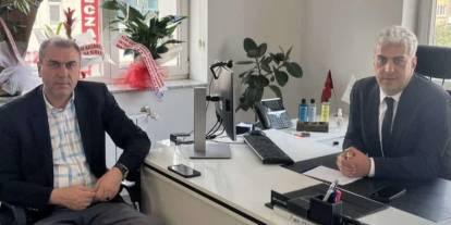 Başkan Özyılmaz'dan  Halkbank Kars Şubesine hayırlı olsun ziyareti!