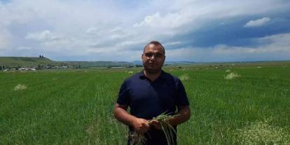 Kars’ta etkili olan dolu tarım arazilerine zarar verdi