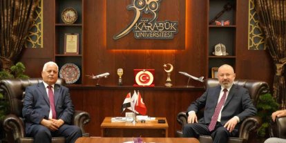Yemen’in Ankara Büyükelçisi, Rektör Kırışık ile bir araya geldi