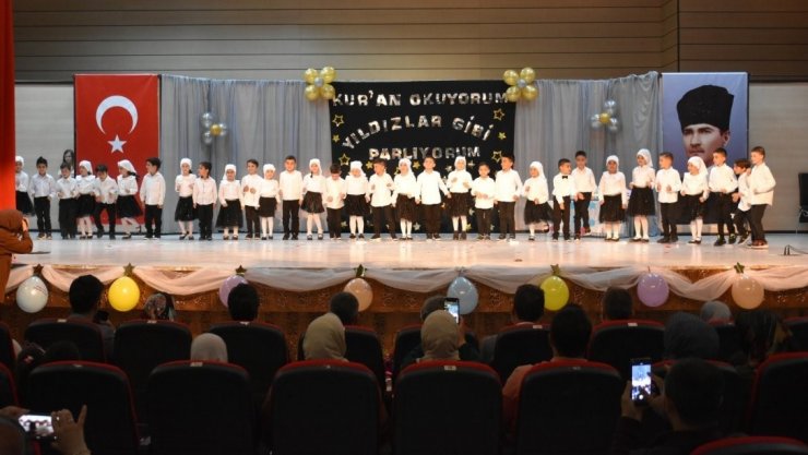 Kur’an kursu öğrencilerinin taç giyme ve yılsonu mezuniyet töreni yapıldı