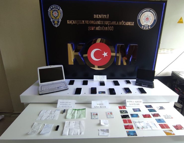 Denizli’de 13 dolandırıcılık şüphelisi tutuklandı