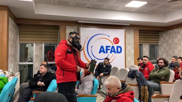 AFAD’dan hazmat eğitimi aldılar