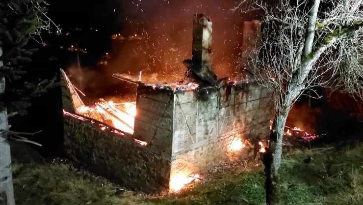 Ordu’da ahşap ev yangını