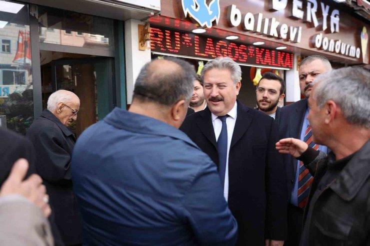 Başkan Palancıoğlu Osman Kavuncu esnafını ziyaret etti