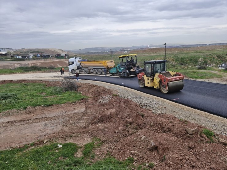 Kirazpınar’da üstyapı çalışması