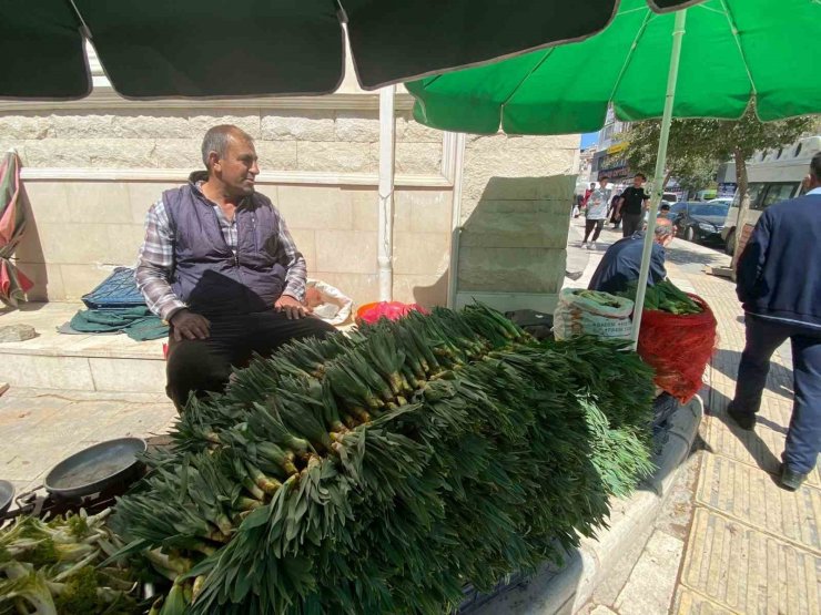 Elazığ’da çiriş otu tezgahlarda yerini aldı