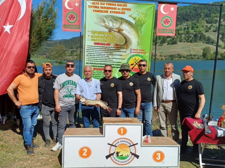 Çan’da olta ile Turna balığı tutma yarışması düzenlendi